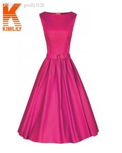 Whole2019 Vestidos de estilo Audrey Hepburn Vestidos Vintage Party Rockabilly Vestidos con un gran vestido de swing A65212817041