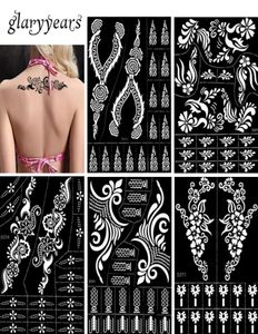 Whole30 Designs 1 pièce grand pochoir au henné creux aérographe modèle de peinture Sexy femmes maquillage corps Art tatouage pochoir Temporar8556382