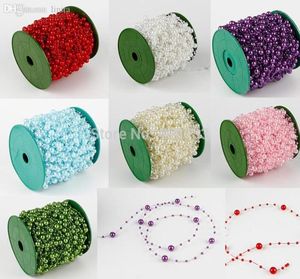 Whole60m 1 rouleau 8 mm perles perles guirlandais de chaîne de mariage décorations de mariage bougie artisanat bricolage favori6944887