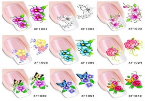 Whole60Sheets XF1001XF1060 Nail Art Tranfer Sticker Nails Beauty Wraps Foil Polon