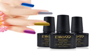 WholeElite99 Esmalte de uñas en gel metálico de 10 ml Manicura profesional Soakoff UV LED Nail Art Gel Elija cualquiera de 12 colores 3650268