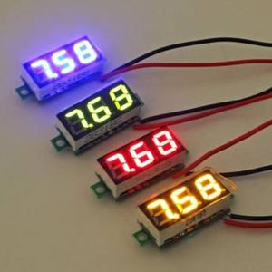 Gros-0.28 pouces 2.5V-30V Mini voltmètre numérique testeur de tension mètre écran LED pièces électroniques accessoires