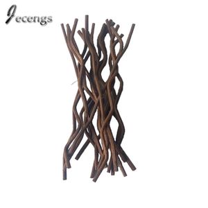 Vente en gros - 100Pcs Brown Wavy Rotin Reed Parfum Diffuseur Remplacement Recharge Bâtons 170mm * 3.5mm pour Loffon