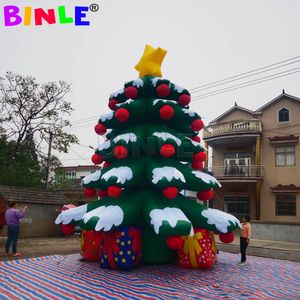 wholesale 10 mH (33 pies) con soplador Árbol de Navidad inflable gigante para decoración de eventos al aire libre Ideas para fiestas de año nuevo