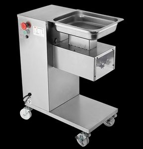 Vente en gros-livraison gratuite 110 v/220 v type vertical machine de découpe de viande coupe-viande trancheuse 500 kg/h machine de traitement de la viande