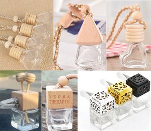 Mini bouteilles de parfum de voiture, 11Styles, vides, rechargeables, pendentif de voiture suspendu, mignon désodorisant, vente en gros