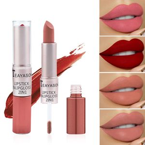 En gros 12 Couleurs Étanche Nude Mat Velours Brillant À Lèvres Rouge À Lèvres Baume À Lèvres Sexy Femmes Mode Maquillage Cadeau Beauté Outils