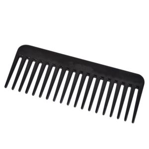 Venta al por mayor- 1 unid 19 dientes peine resistente al calor grande ancho desenredante peluquería diente negro nuevas herramientas para el cuidado del cabello salón