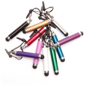 En gros 200 pcs/lot stylet rétractable coloré écran tactile stylo pour téléphones mobiles Android tablette PC mi