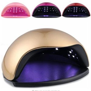 Secadores de uñas Venta al por mayor- 2022 Secador rápido 48W Lámpara UV Máquina de gel Led Doble luz Curado Herramientas de arte Lampa Do Paznokci