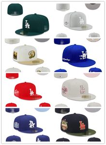 Vente en gros 2024 Chapeaux ajustés Snapbacks Hat Baskball Caps All Team Logo LLAA homme femme Sports de plein air broderie coton plat fermé bonnets flex sun cap taille 7-8 hh-3.6