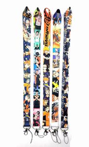 En gros 20 pièces dessin animé japon Anime Haikyuu sangles lanière porte-clés carte d'identité accrocher corde fronde tour de cou pendentif garçon fille cadeaux sangles de téléphone portable charmes