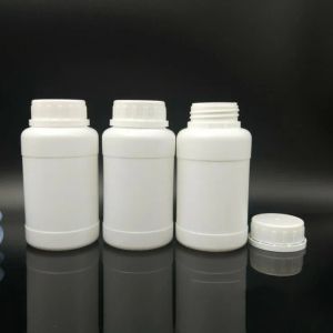 Venta al por mayor, botella de plástico de 250 ml, jarra química directa de fábrica, jarra de reactivo líquido blanca a prueba de luz HDPE, espesada BJ