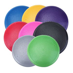 Wholesale 33cm Durable Universal Inflatable Yoga Wobble Stability Balance Disc Massage Cushion Mat Yoga Exercise Fitness point Massage Ball