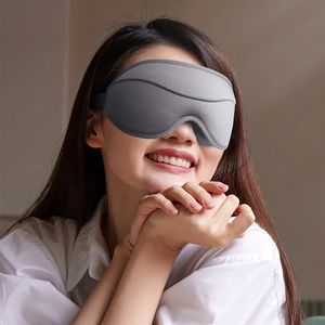 Venta al por mayor Máscara para dormir 3D 100% Blockout Light Eye Cover para hombres Mujeres Correa ajustable Viaje Siesta Confort Dormir Eyeshade 10pcs 240127