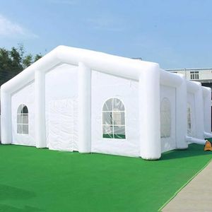 wholesale 40x20x15ft Customization inflatable wedding house vip room Commercial Led glowing giant marquee party tent with colorful strips