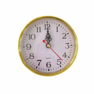 Inserto de reloj redondo de 110mm, 5 piezas, adorno dorado con números arábigos, reemplazo de accesorios de reloj de mesa DIY FIT-UP
