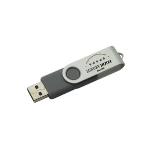 Wholesale 50pcs 64Mb USB 2.0 Drive flash imprimé sur le logo personnalisé Métal pivotant personnalisé Nom Stick Mémoire pour PC MacBook Pen Drive