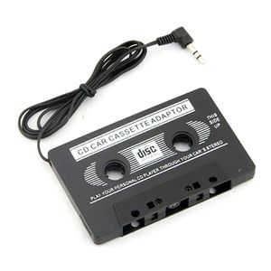 En gros 50 pcs/lot 3.5mm universel voiture Audio Cassette adaptateur Audio stéréo Cassette adaptateur pour lecteur MP3 téléphone noir