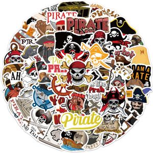 En gros 50 Pcs Pirate Autocollants Skate Accessoires Vinyle Étanche Autocollant Pour Planche À Roulettes Ordinateur Portable Bagages Téléphone Cas Stickers Parti Décor