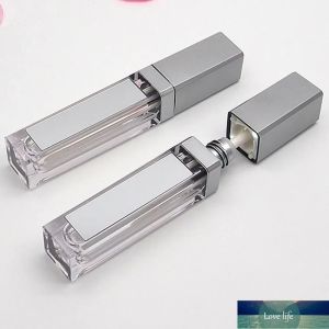 Vente en gros 7ML LED Tubes de brillant à lèvres vides Carré clair Lipgloss Bouteilles rechargeables Conteneur Emballage de maquillage en plastique avec miroir et lumière