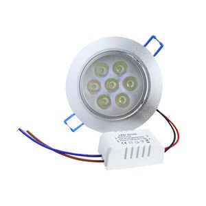 Spot lumineux LED haute puissance, 7W, 7x1W, 630lm, AC85-265V, blanc chaud/blanc froid, livraison gratuite