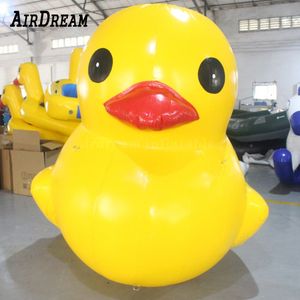 En gros 8mH 26.2ft belle mignonne bouée gonflable jaune hermétique canard géant en caoutchouc PVC pour la publicité montrant 001