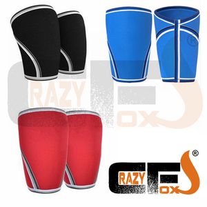 Vente en gros- [UNE PAIRE / 2 pièces] Manchon de genou en néoprène 7 mm à compression personnalisée 7 mm / Manchon CROSSFIT WEIGHT LIFTING