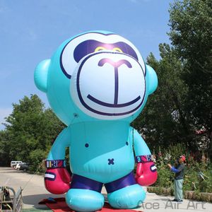 Administration en gros Publicité des gonflatables Blue 3mh singe de singe Modèle Animaux terrestres avec souffleur d'air gratuit à vendre fabriqué par Ace Air Art