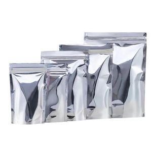 wholesale Bolsas de envasado de alimentos de papel de aluminio Bolsas de almacenamiento con sellado térmico Bolsas de almacenamiento autoselladas para alimentos para bocadillos en polvo de café en grano