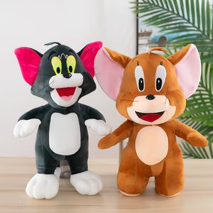 Venta al por mayor y al por menor Tom y Jerry 25 cm gatito y rata grande juguetes de peluche niños acompañan juegos regalos de vacaciones