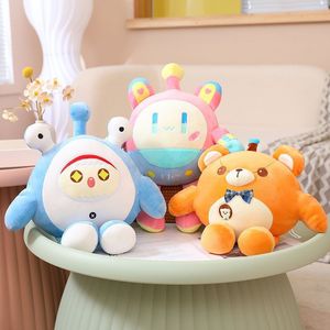 Venta al por mayor de nuevos productos de anime Egg party juguetes de peluche Cute Little Bear Party Doll juegos para niños compañeros de juego regalos de vacaciones decoraciones de ventanas
