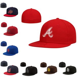 Casquette de baseball en gros équipe équipée chapeaux pour hommes et femmes chapeaux adulte coton seau chapeau hommes plat fermé bonnets flex sun cap mix taille de commande 7-8