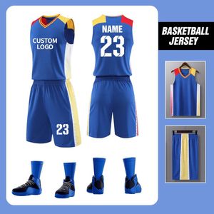 Basketball en gros Portez un maillot de basket-ball sèche rapide personnalisé Mente surdimensionnée en uniforme de basket-ball noir surdimensionné A066 240418