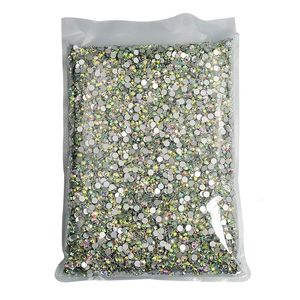 Gros paquet en vrac cristal s 100 brut SS6 8 10 12 16 20 30 Flatback AB couleur verre Non fix Nail Art pierre 240219