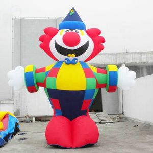 wholesale Ballon gonflable géant de bande dessinée de clown de décoration de partie de ventilateur avec le bon prix de l'usine de la Chine 5mH (16.5ft) avec le ventilateur