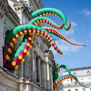 wholesale Videur géant personnalisé gonflable poulpe tentacule bras jambes modèle pour événement scène bâtiment toit partie aquarium Halloween décoration Blow Up