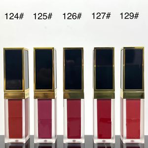 Marca al por mayor Liquid Lip Luxe Matte Rouge 6ml 16-120-121-122-123-124-125-126-127-129 Barra de labios hidratante Poppy Shine