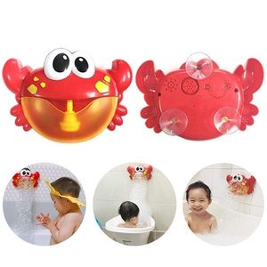 Gros Bubble Machine Big Crabe Automatique Bubble Maker Blower Musique Jouets De Bain pour Bébé Outwearing Haute Qualité Drop Shipping LJ201019