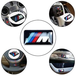 Venta al por mayor de pegatinas decorativas para coche, insignia de rueda de vehículo, emblema deportivo 3D, calcomanías, logotipo para bmw Serie M M1 M3 M5 M6 X1 X3 X5 X6 E34 E36 E6 Cars Styling Paster M071