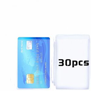 Cartes en gros Protecteur PVC Matte Couverture de carte de crédit transparente Clear Glating ID Carte Poste Card Cainer Consercer Sacs H4D7 # #