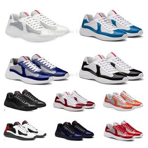 wholesale Casual Runner Sports prad Chaussures designer America Cup Low Sneakers Chaussure Hommes hors du bureau Brevet homme baskets formateurs dhgate Outdoor Trainer With Box