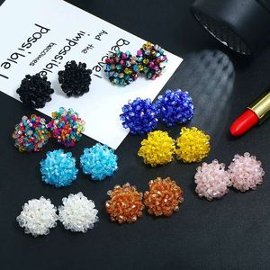 Venta al por mayor: aretes con dijes para mujeres, estilo bohemio de vacaciones, aretes, venta caliente, abalorios, regalos de joyería para niñas, 9 colores, colorido, blanco oscuro.