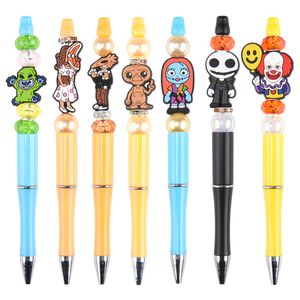 En gros pas cher personnalisé PVC stylo breloques stylo à bille coloré mignon décoration étudiants stylo accessoires pour l'école