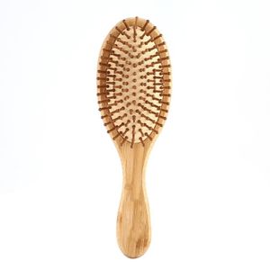 Precio barato al por mayor Cepillo de bambú natural Masaje saludable Masaje para el cabello Combustibles desintegrados Antistáticos Airbag Brin