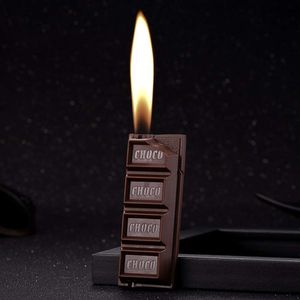 Boughtane à flamme ouverte en forme de chocolat en gros sans briquets à cigarette au gaz