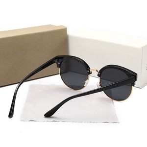 Lunettes de soleil en gros-classique monture semi-sans monture lunettes de soleil en plastique homme femmes mode lunettes de soleil promotionnelles pas cher