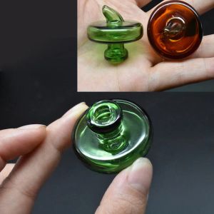 Gros Coloré Grand 35mm OD Universel UFO Verre Bulle Carb Cap pour 2mm 3mm 4mm 5mm Épais Double Quartz Banger Nail eau Verre huile