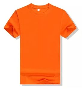 T-shirts à manches courtes respirants en coton orange en gros pour hommes