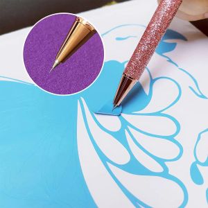 wholesale Craft Weeding Pen Glittering Personalizado Esencial Adhesivo Herramienta de vinilo Aguja de precisión Pin retráctil Bolígrafos para Air LL